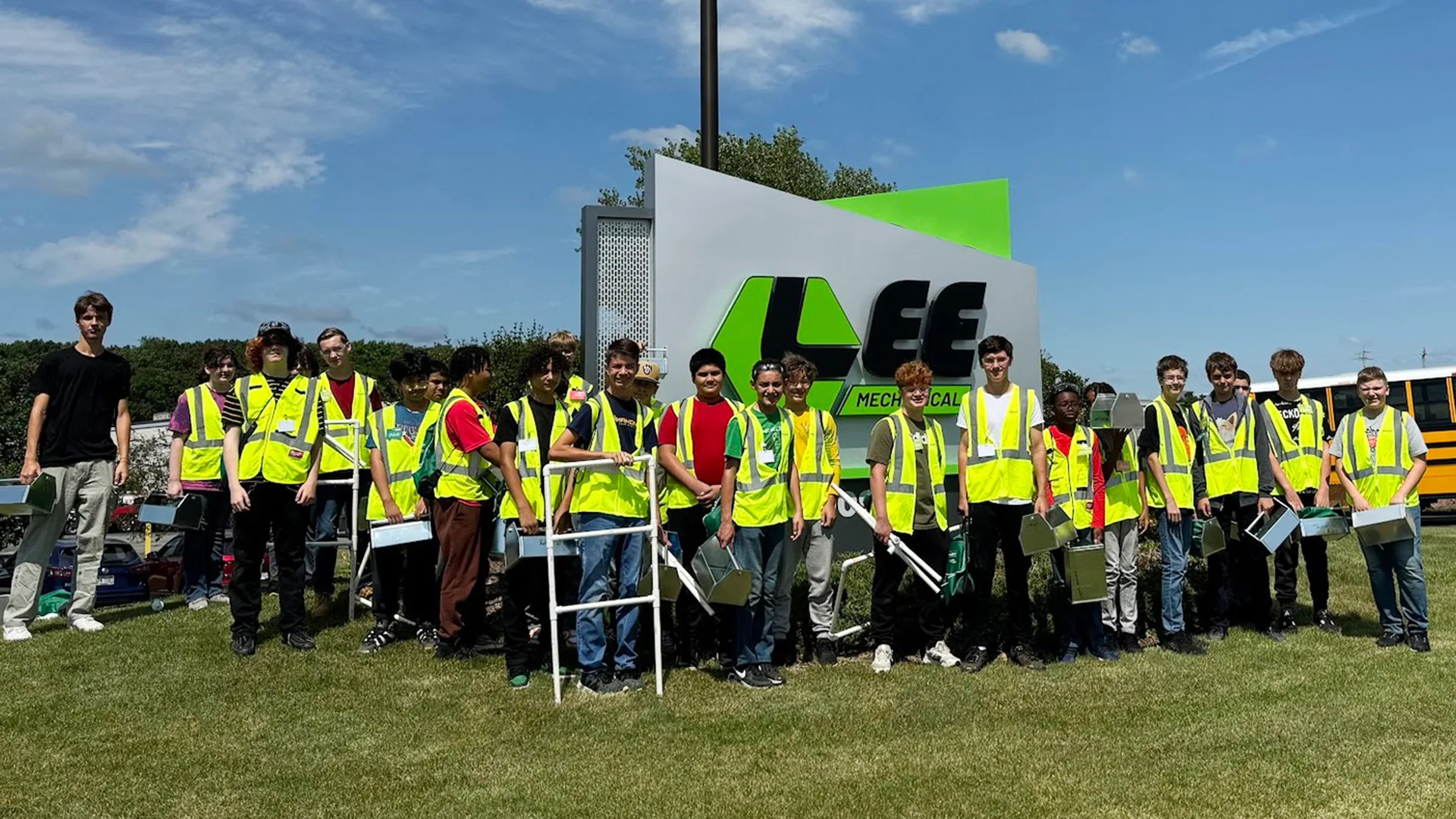 KUSD Students in front of the Lee Sign in Franklin, WI KUSD Students in front of the Lee Sign in Franklin, WI